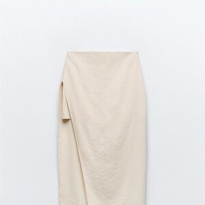Zara Cream Midi Skirt and Express skirt